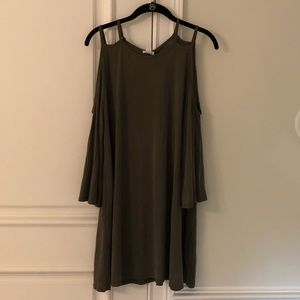 Cold-shoulder, effortless dress